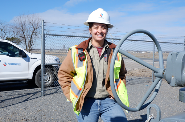 Summit team member at work