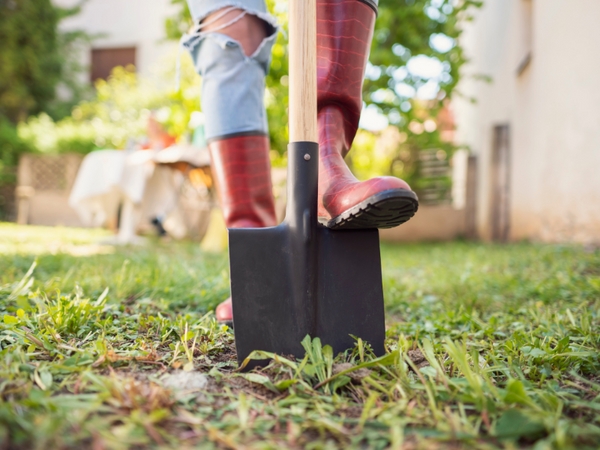 using a shovel